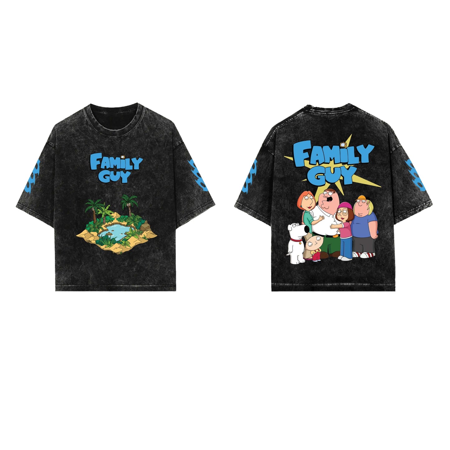 Family Guy Designed Oversized T-shirt