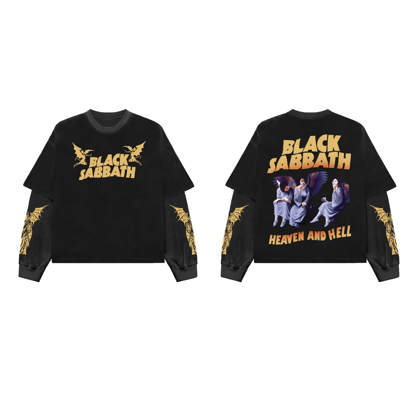 Black Sabbath Designed Oversized Long Sleeve Tee