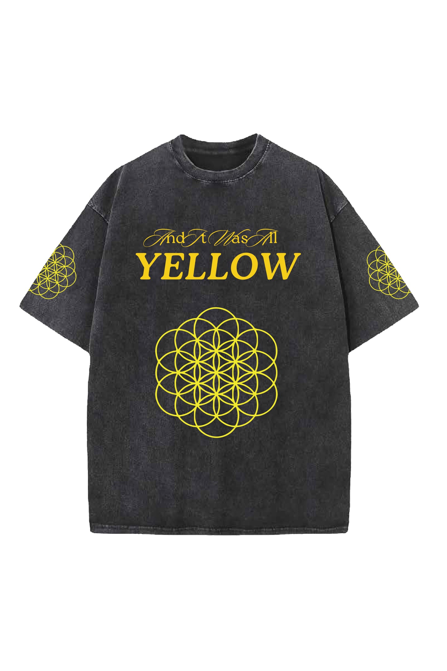 Coldplay Designed Oversized Heavyweight T-shirt