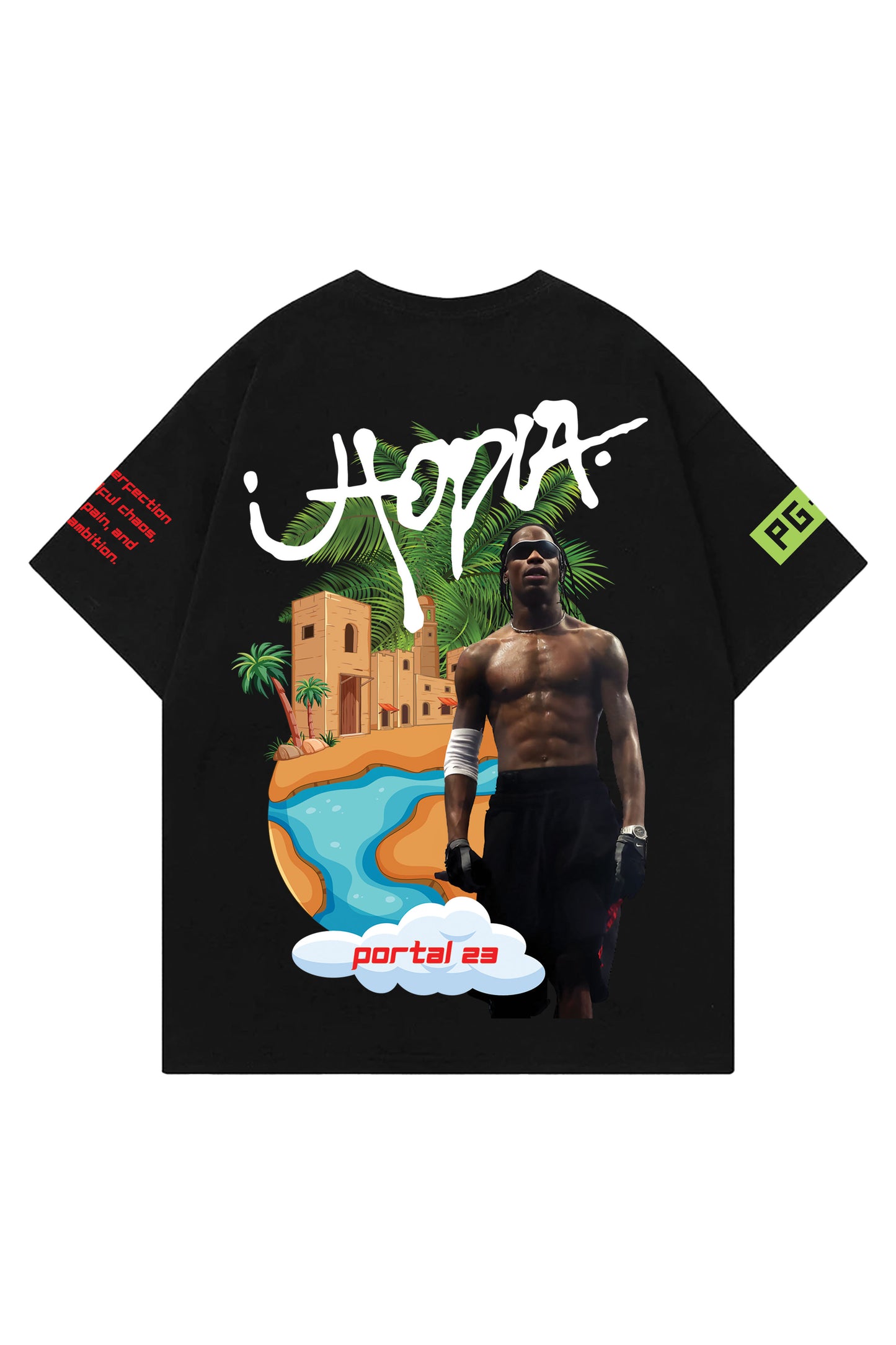 Utopia Designed Oversized T-shirt