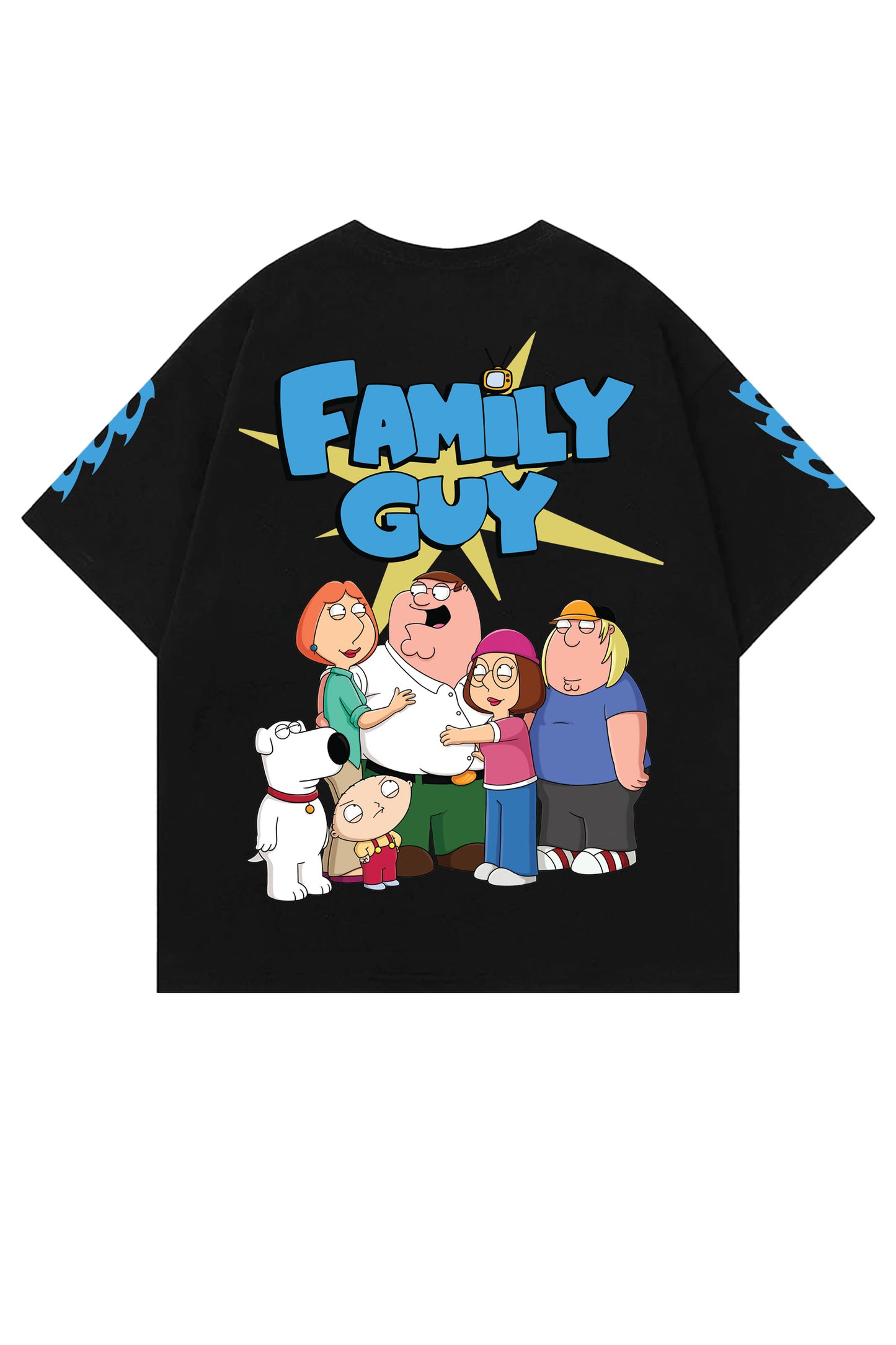 Family Guy Designed Oversized T-shirt