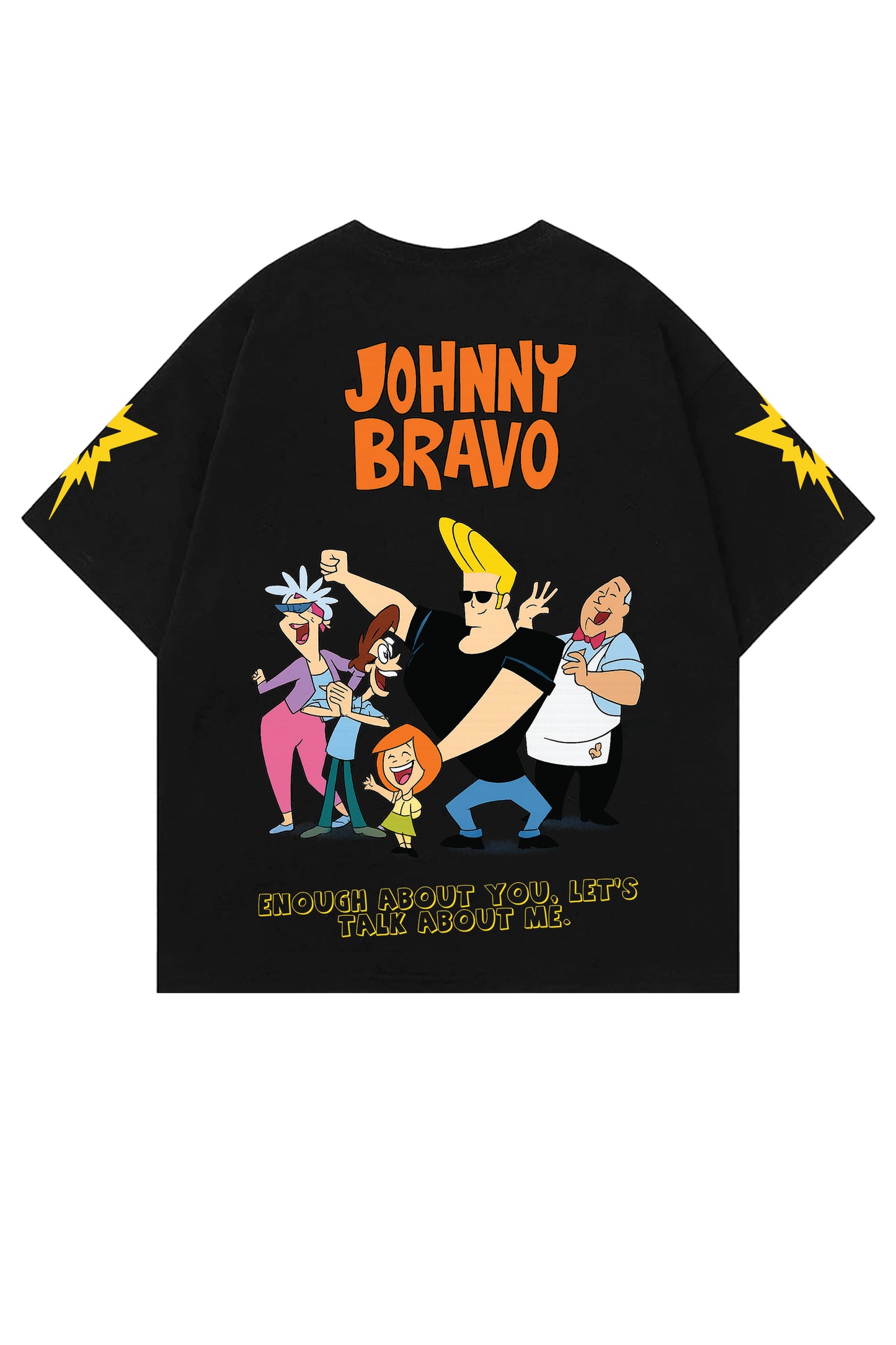 Johnny Bravo Designed Oversized T-shirt