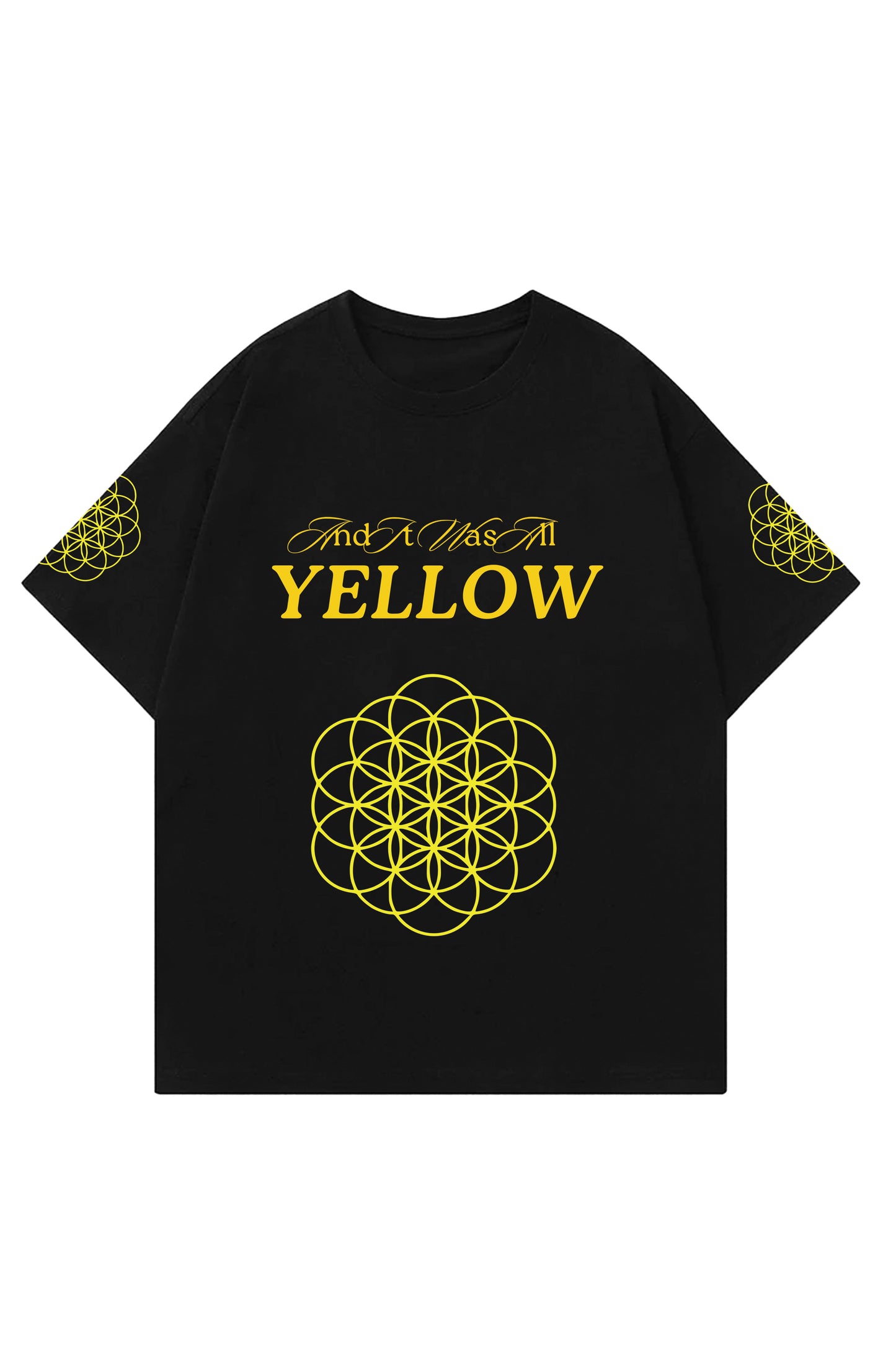 Coldplay Designed Oversized Heavyweight T-shirt