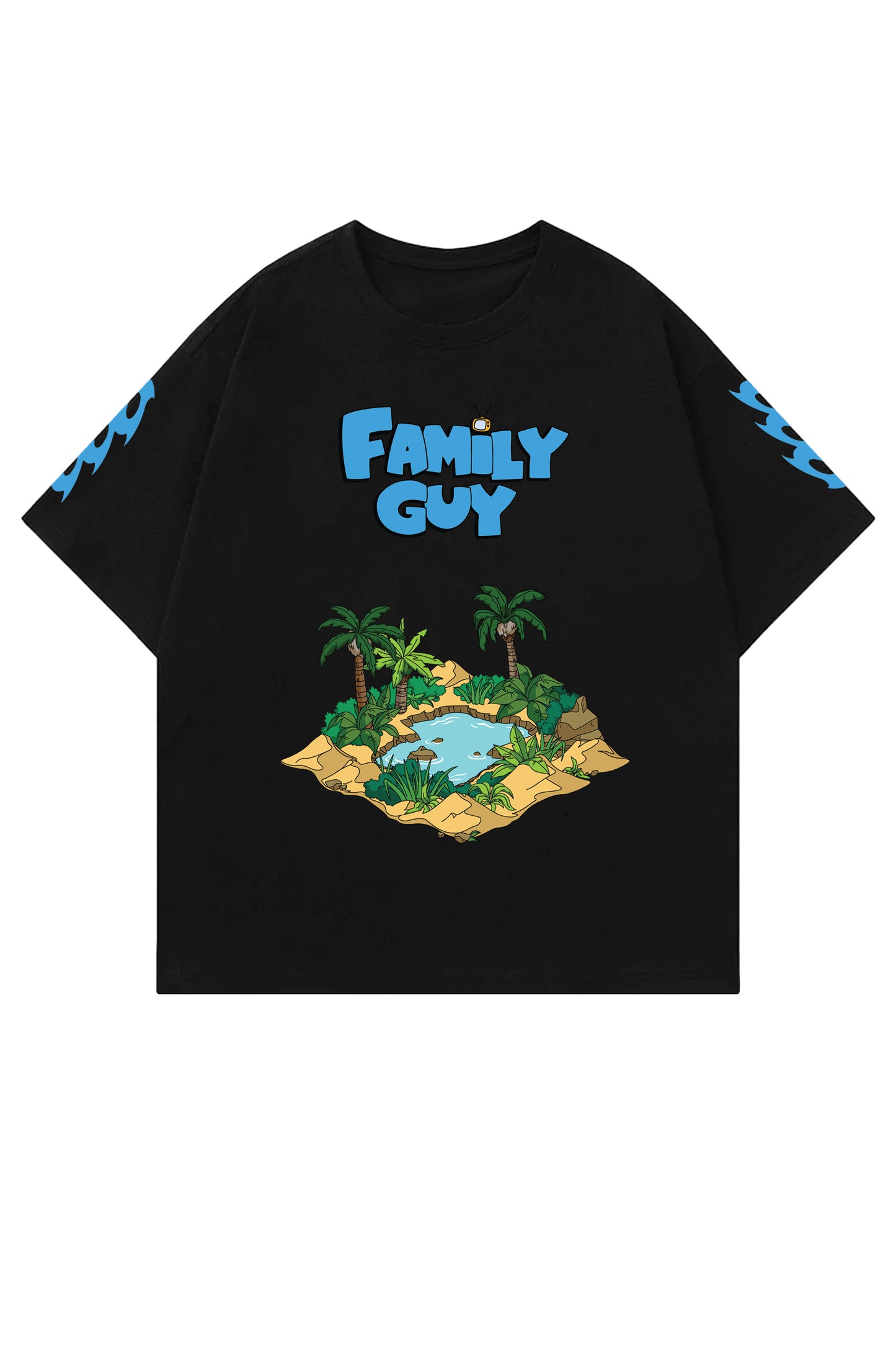 Family Guy Designed Oversized T-shirt