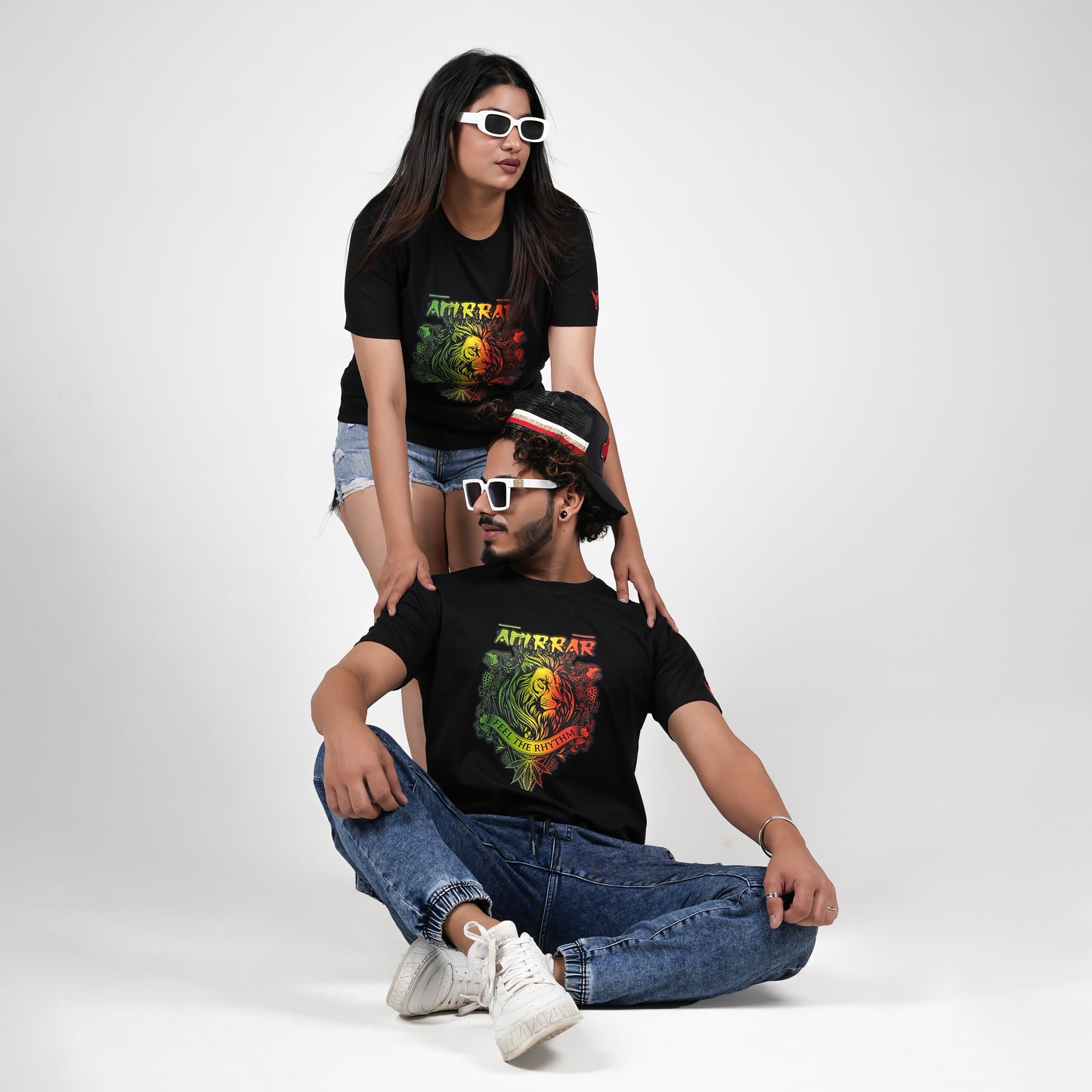Feel the Rhythm in Black T-Shirt