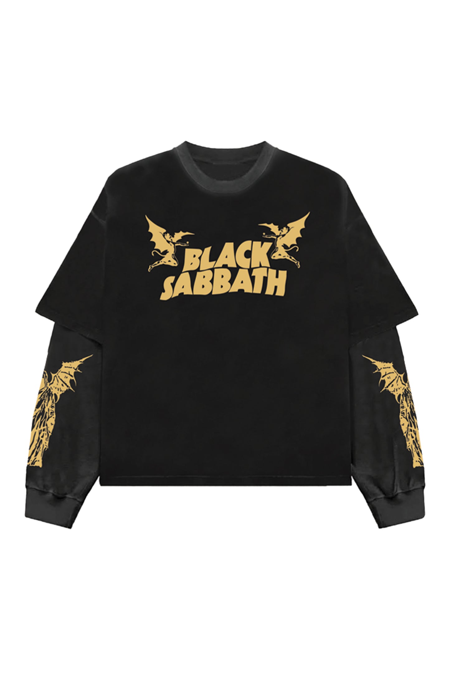 Black Sabbath Designed Oversized Long Sleeve Tee