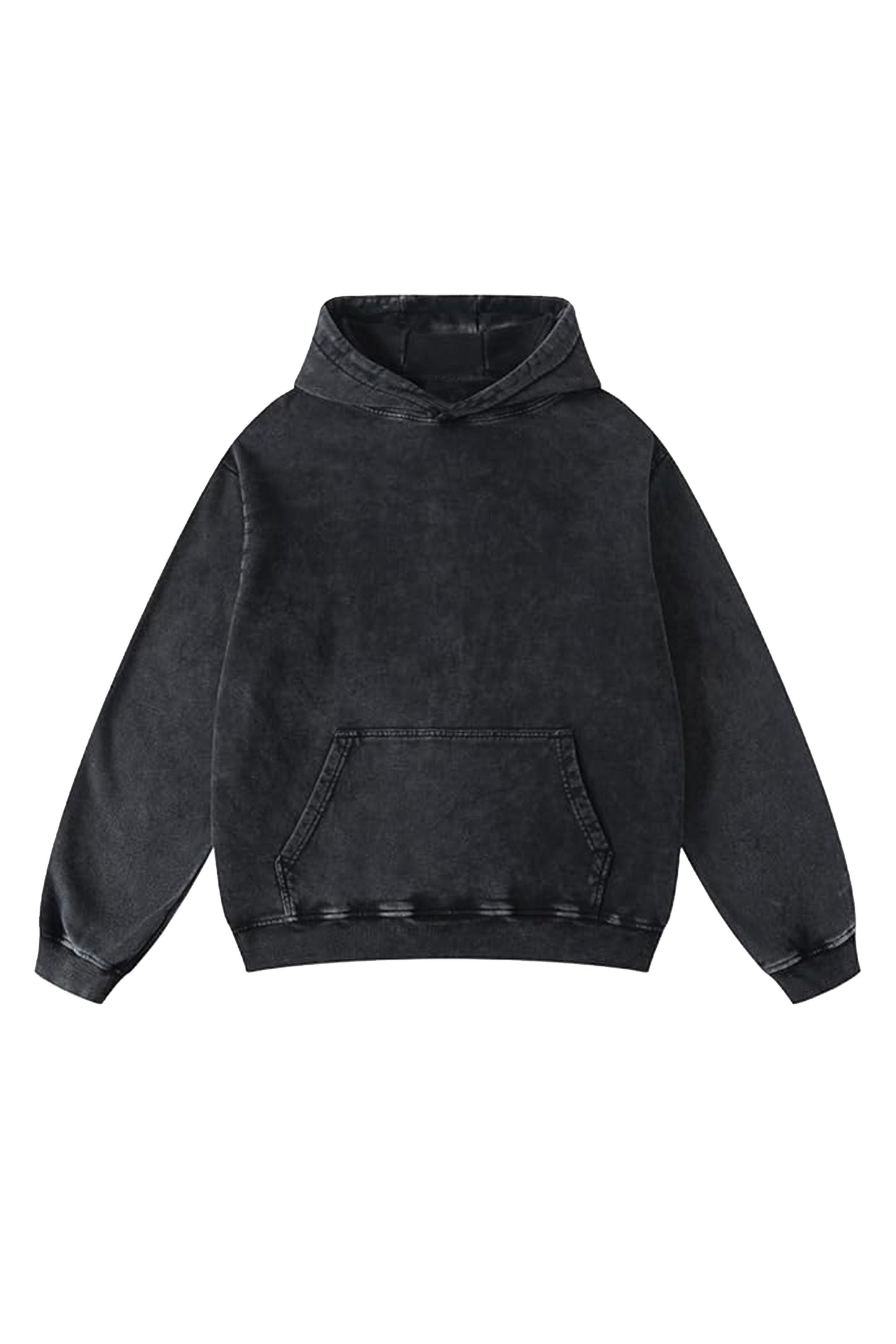 Vintage Black Oversized Hoodie