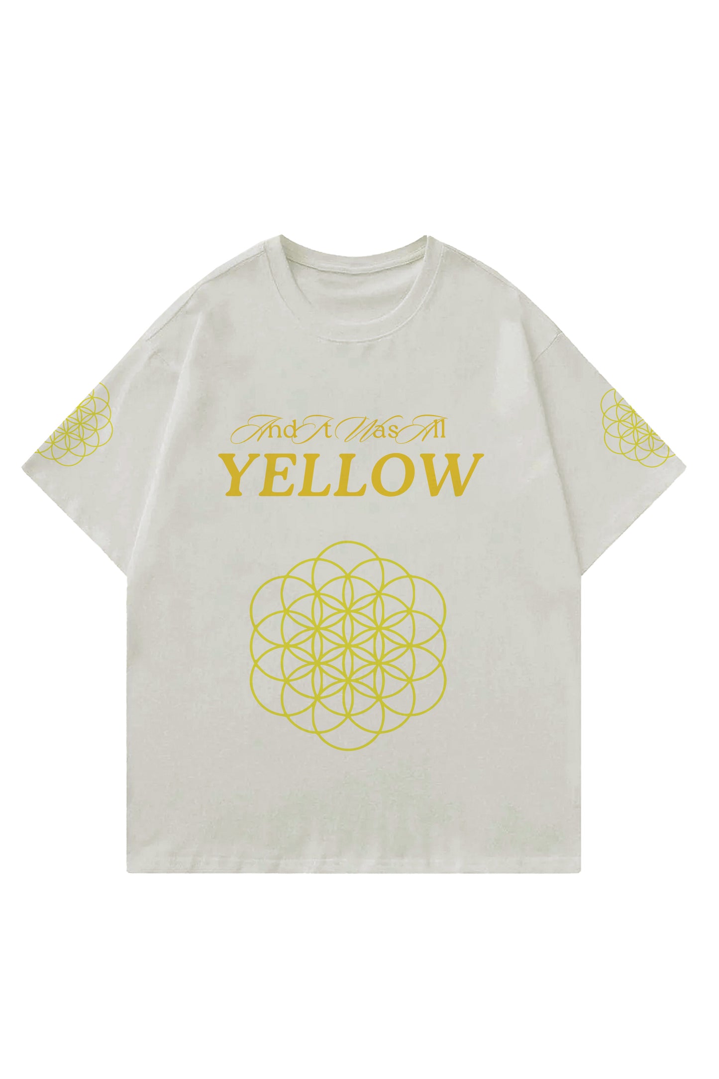 Coldplay Designed Oversized Heavyweight T-shirt