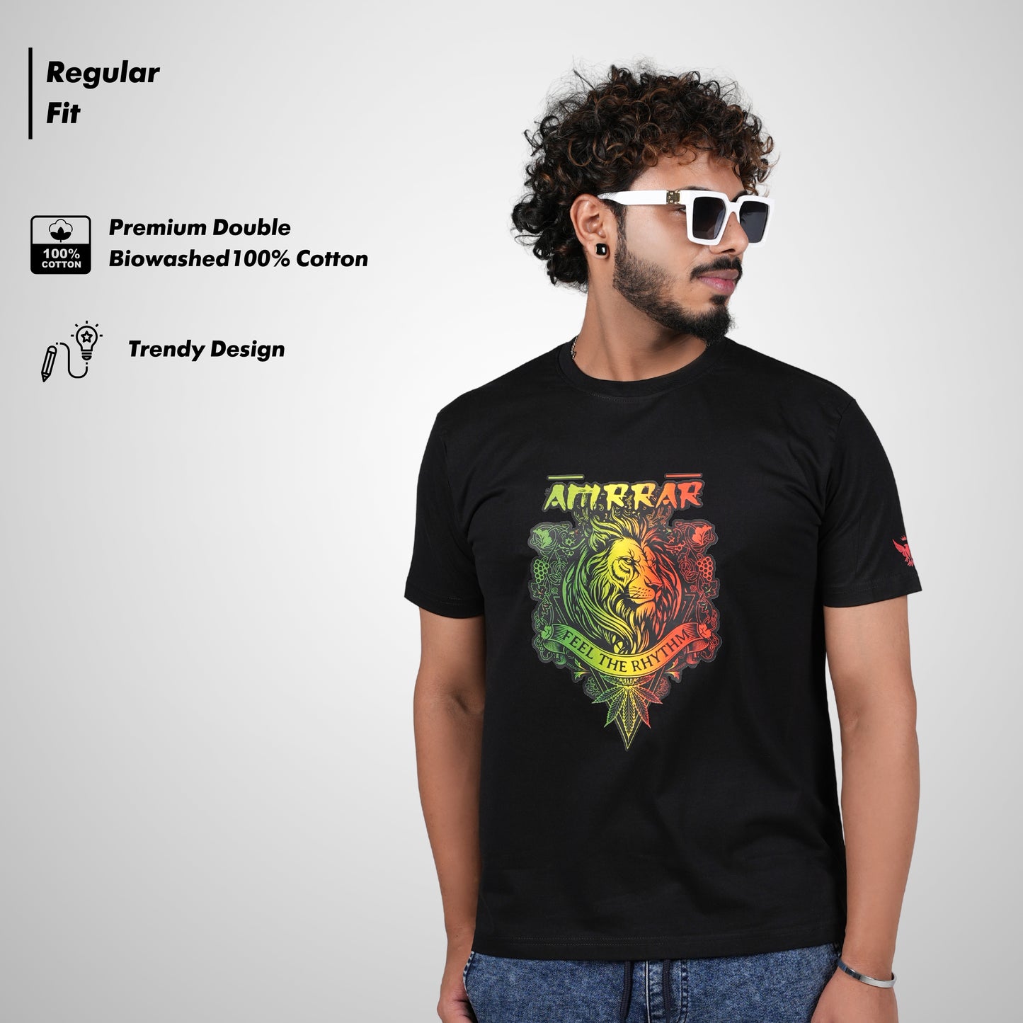 Feel the Rhythm in Black T-Shirt