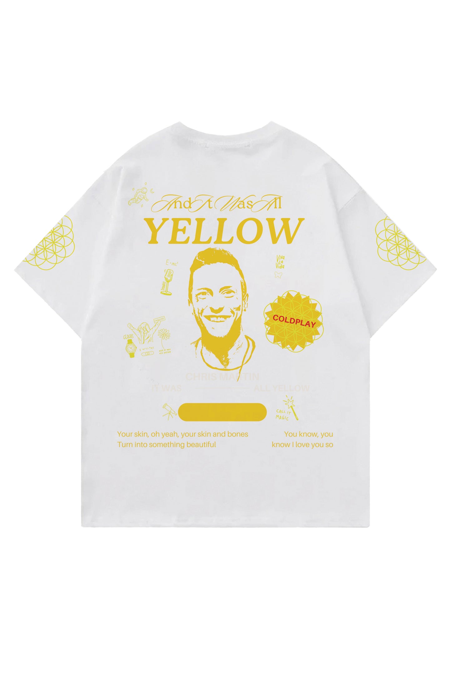 Coldplay Designed Oversized Heavyweight T-shirt