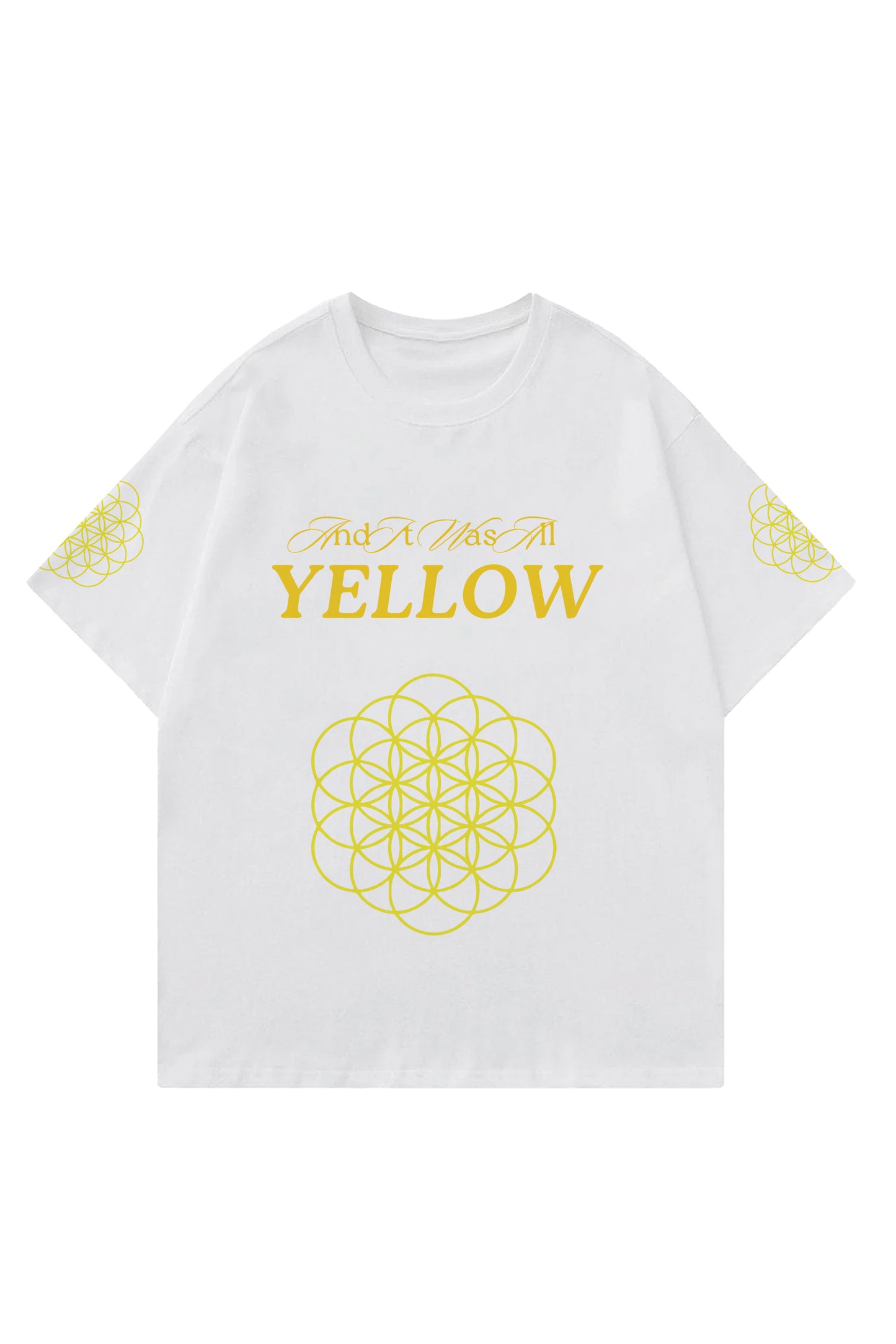 Coldplay Designed Oversized Heavyweight T-shirt