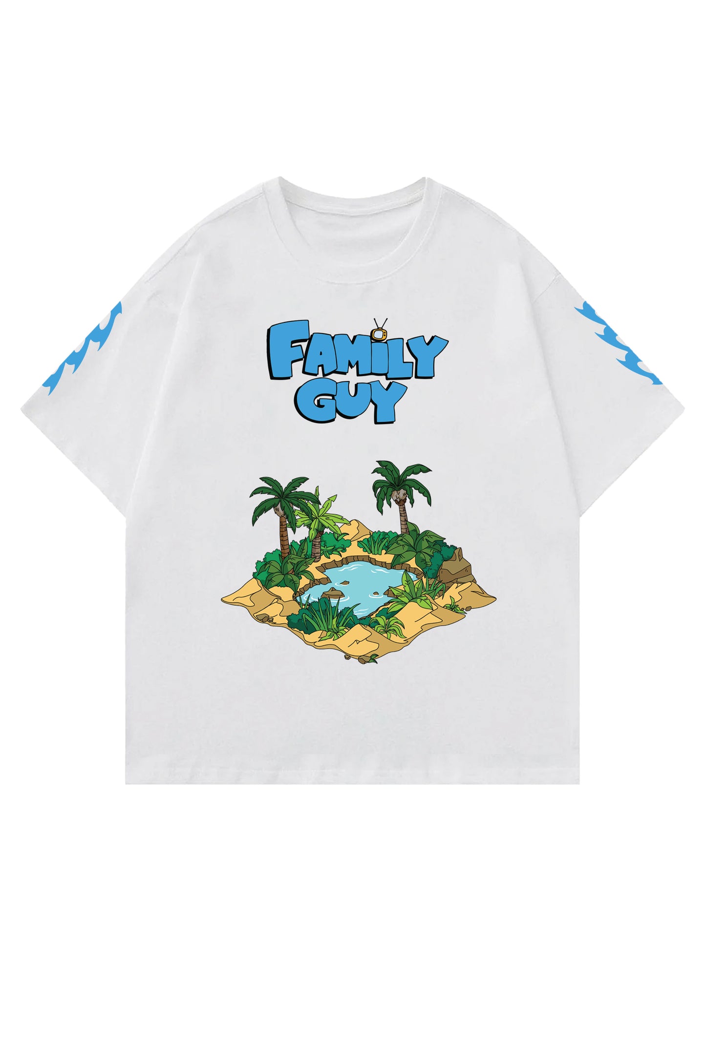 Family Guy Designed Oversized T-shirt