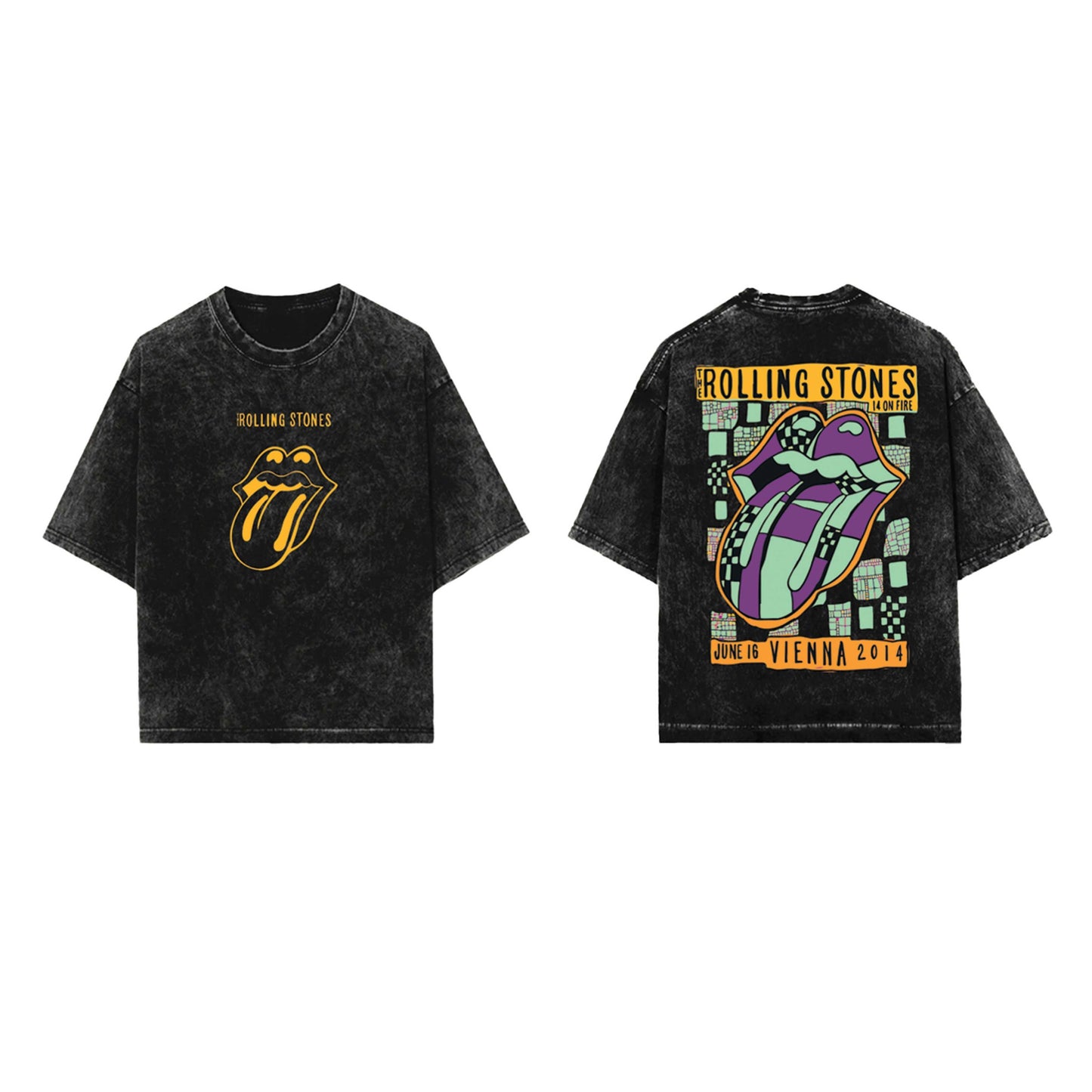 Rolling Stones Designed Vintage Oversized T-shirt
