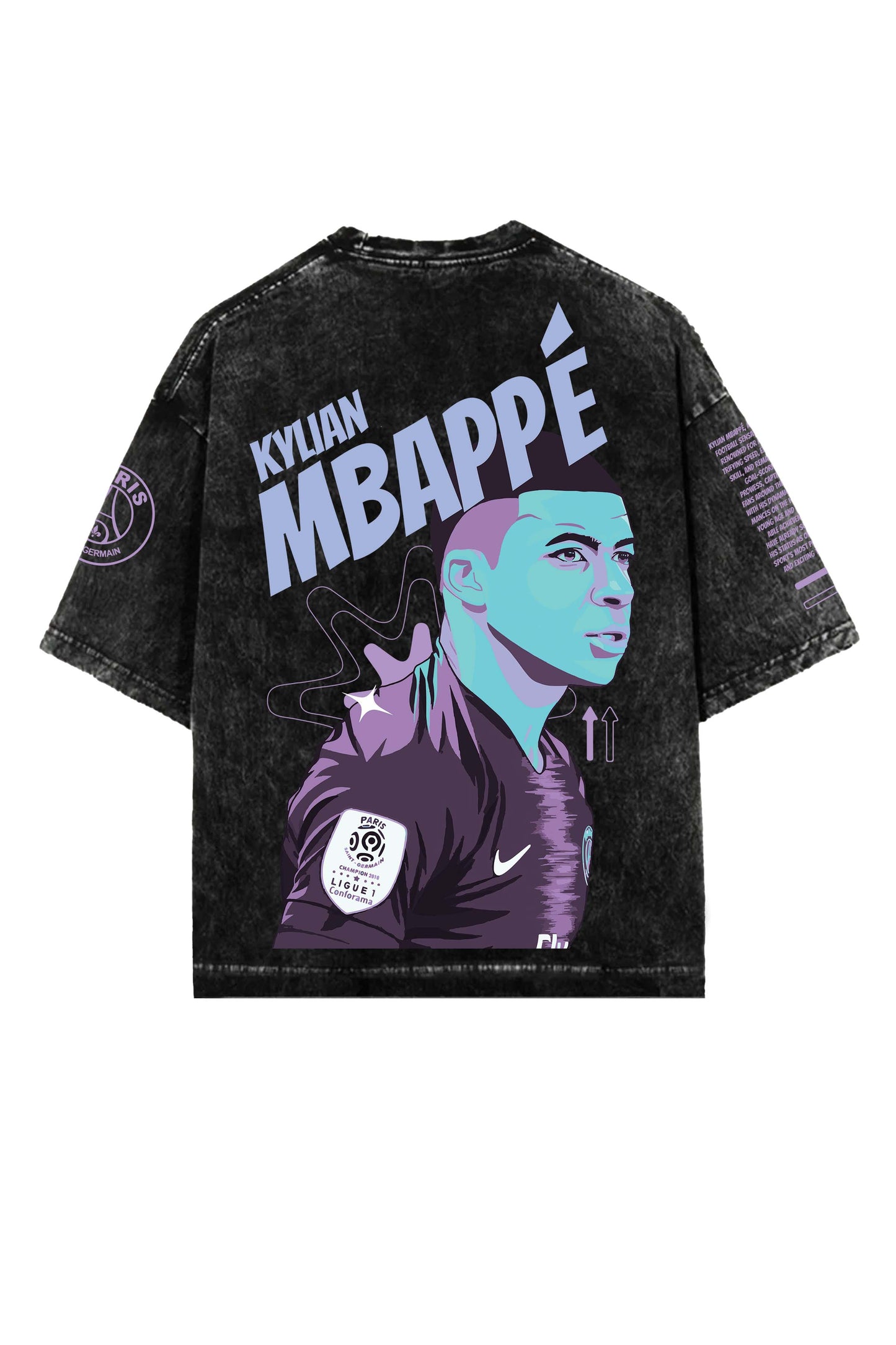 Mbappe Designed Oversized Heavyweight T-shirt