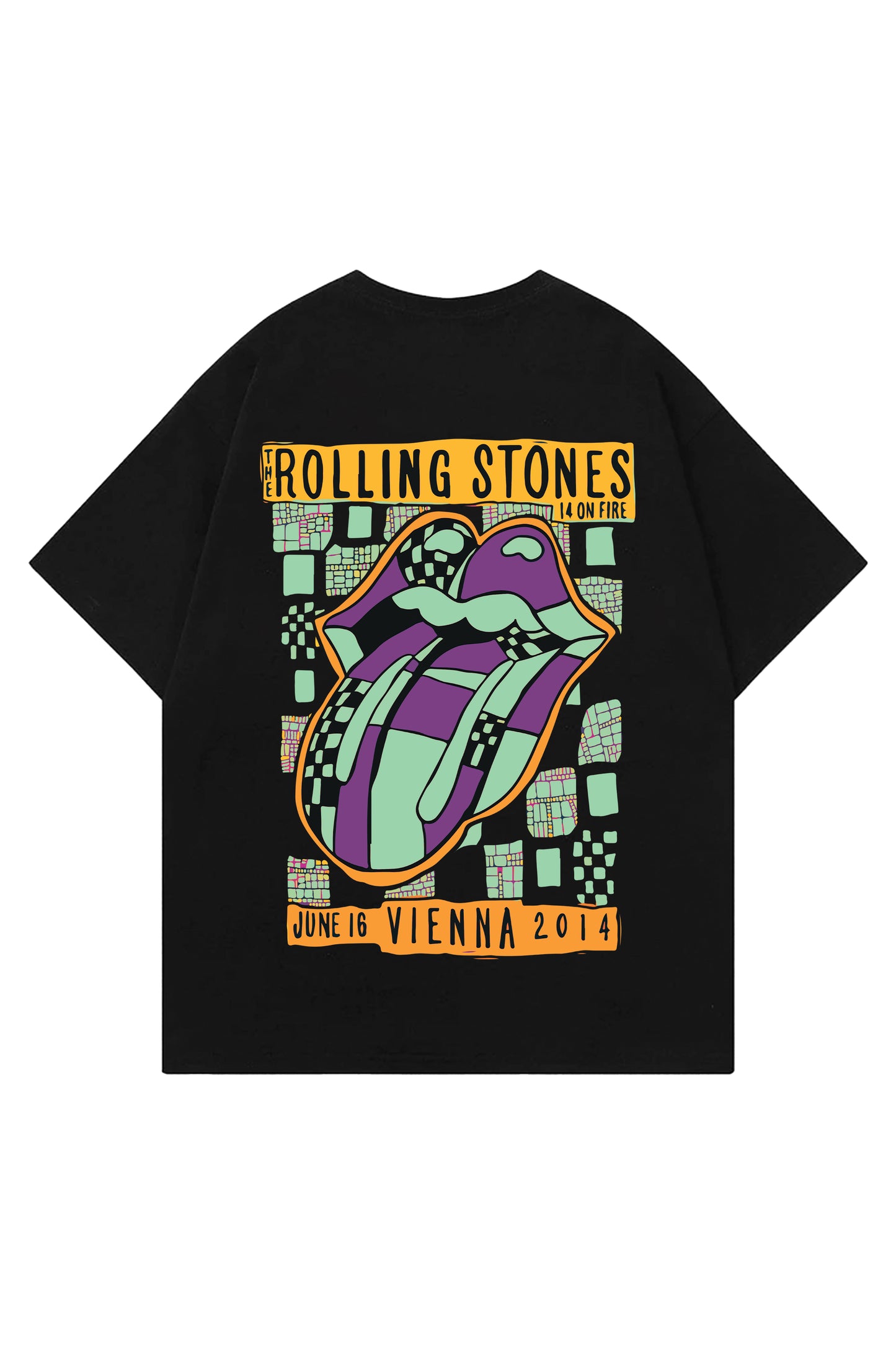 Rolling Stones Designed Vintage Oversized T-shirt