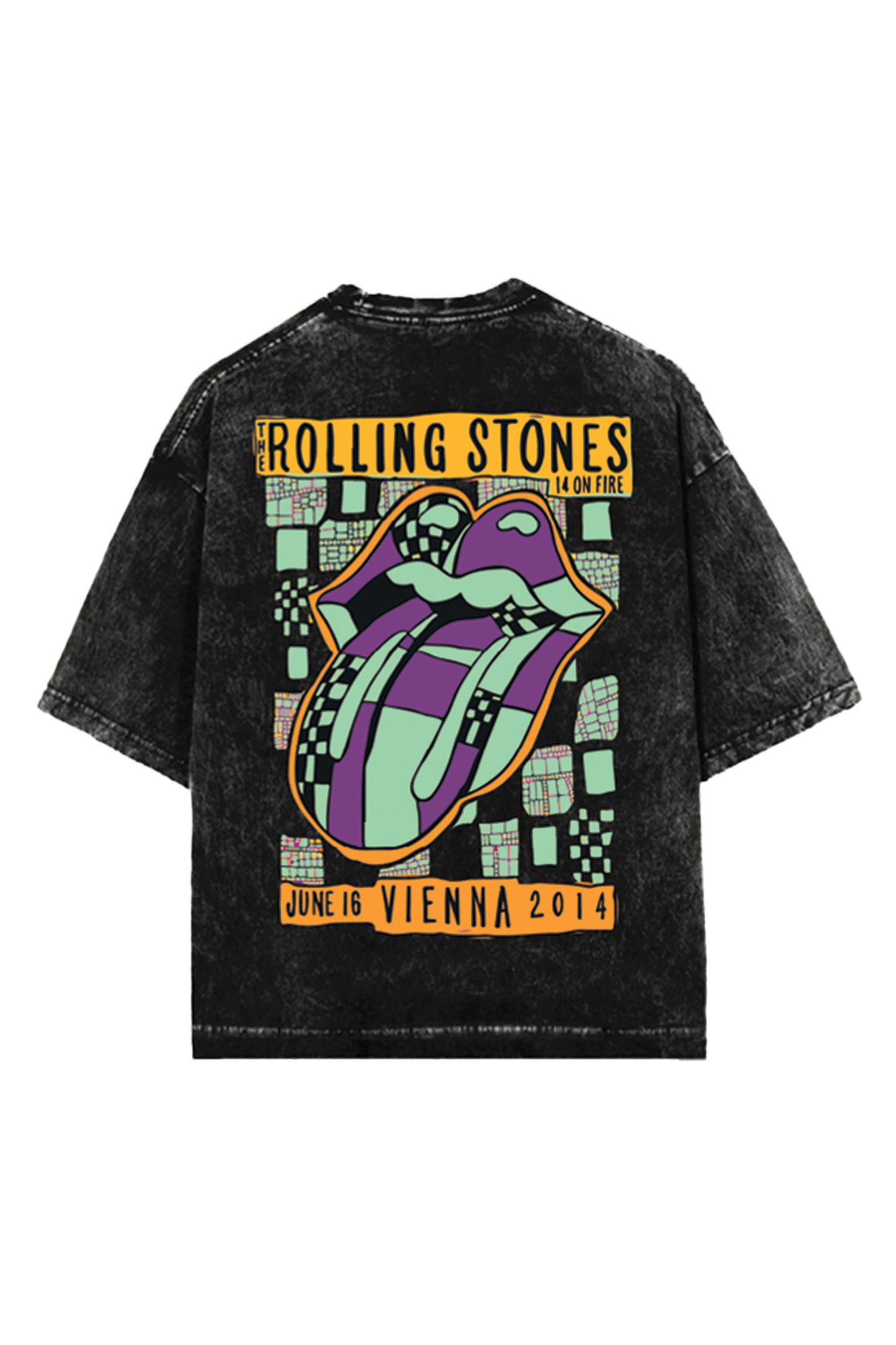 Rolling Stones Designed Vintage Oversized T-shirt
